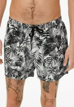 Only & Sons GEMUSTERTE - Short De Bain - Black