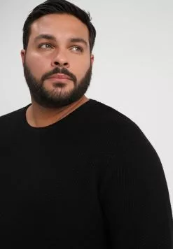 Only & Sons DAN STRUCTURE CREW - Pullover - Black -Only & Sons Soldes Boutique 02b67a894d6a42369f4853ee45847863