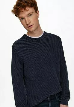 Only & Sons Pullover - Dark Navy -Only & Sons Soldes Boutique 030edf94baab4800bd3b944e5b4f2c51
