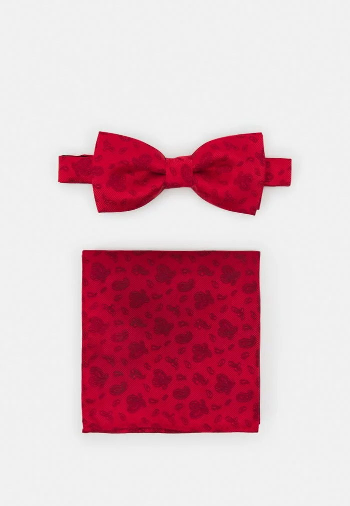 Only & Sons ONSTAJ PATTERN BOWTIE SET - Mouchoir De Poche - Pompeian Red 2 Only & Sons ONSTAJ PATTERN BOWTIE SET - Mouchoir De Poche - Pompeian Red – Image 2