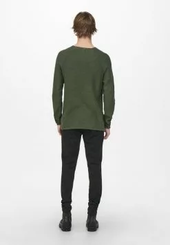 Only & Sons ONSDEXTOR WASH RAGLAN - Pullover - Olive Night -Only & Sons Soldes Boutique 0378c4117cd6413ba07c1ed4f374c643