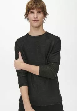 Only & Sons ONSDEXTOR RAGLAN - Pullover - Black