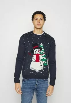Only & Sons ONSX-MAS LET IT SNOW - Pullover - Dark Navy