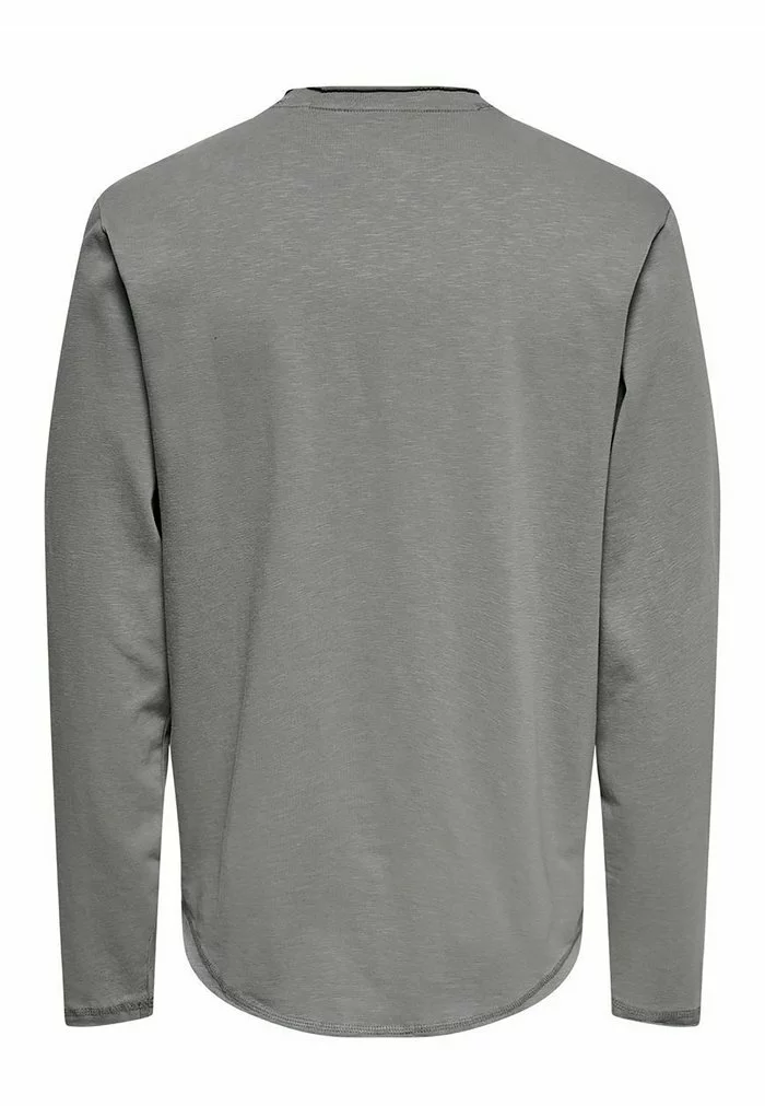 Only & Sons T-shirt à Manches Longues - Medium Grey Melange 6 Only & Sons T-shirt à Manches Longues - Medium Grey Melange – Image 6