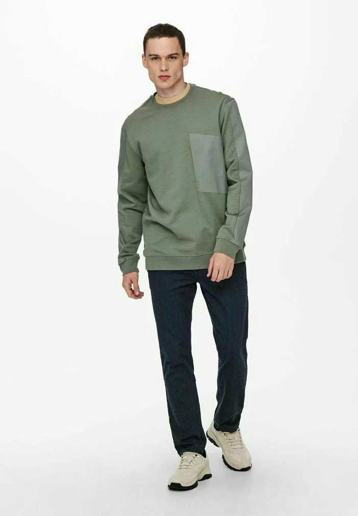 Only & Sons Sweatshirt - Castor Gray 2 Only & Sons Sweatshirt - Castor Gray – Image 2