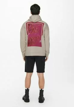 Only & Sons Sweat à Capuche - Silver Lining -Only & Sons Soldes Boutique 0717e534a0014903990155f3dde61ebe