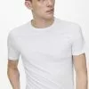 Only & Sons ONSBASIC SLIM O NECK 2 PACK - T-shirt Basique - White