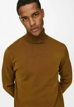 Only & Sons ROLLKRAGEN - Pullover - Monks Robe -Only & Sons Soldes Boutique 07b36ebd43ad4ed0bf453e67f0d651ea