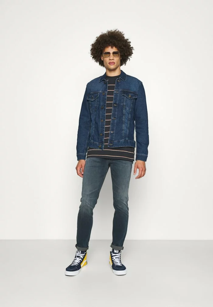 Only & Sons ONSALAN LIFE MOCK NECK TEE - T-shirt Imprimé - Dark Navy 2 Only & Sons ONSALAN LIFE MOCK NECK TEE - T-shirt Imprimé - Dark Navy – Image 2