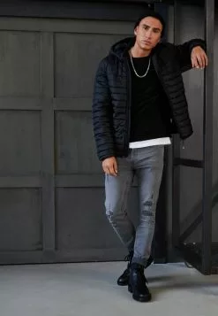 Only & Sons ONSPAUL QUILTED HOOD JACKET - Veste Mi-saison - Black -Only & Sons Soldes Boutique 08b96abb2f024b2db92fbc1fcba98f95