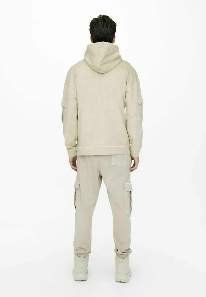 Only & Sons Sweat à Capuche - Silver Lining 3 Only & Sons Sweat à Capuche - Silver Lining – Image 3