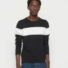 Only & Sons ONSDON CREW NECK STRIPE - Pullover - Dark Navy