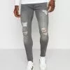 Only & Sons ONSWARP LIFE SKINNY GREYST - Jeans Fuselé - Grey Denim
