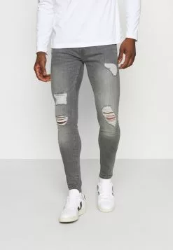 Only & Sons ONSWARP LIFE SKINNY GREYST - Jeans Fuselé - Grey Denim