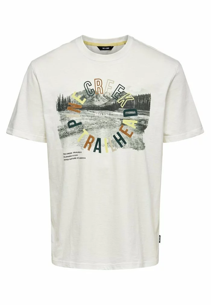 Only & Sons T-shirt Imprimé - Cloud Dancer 5 Only & Sons T-shirt Imprimé - Cloud Dancer – Image 5
