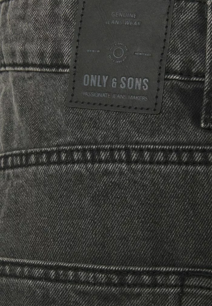 Only & Sons ONSAVI BEAM CROP - Jeans Fuselé - Black Denim 3 Only & Sons ONSAVI BEAM CROP - Jeans Fuselé - Black Denim – Image 3