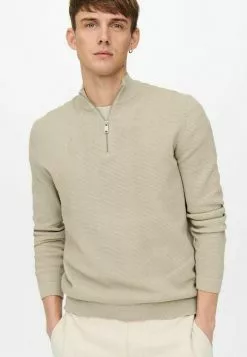 Only & Sons Pullover - Beige -Only & Sons Soldes Boutique 0edb17da787d40fcbde6d2c05e943a99