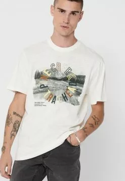 Only & Sons T-shirt Imprimé - Cloud Dancer 9 Only & Sons T-shirt Imprimé - Cloud Dancer -Only & Sons Soldes Boutique 116a54552b194f27aa4dce68236f694b