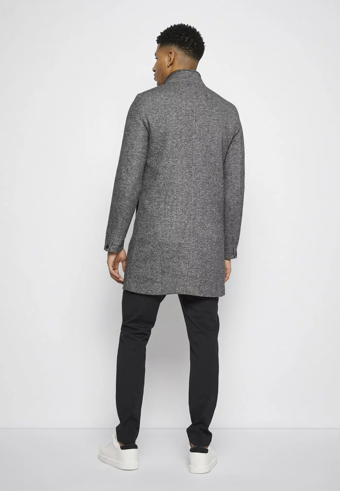 Only & Sons ONSOSCAR KING COAT - Manteau Classique - Dark Grey Melange 4 Only & Sons ONSOSCAR KING COAT - Manteau Classique - Dark Grey Melange – Image 4