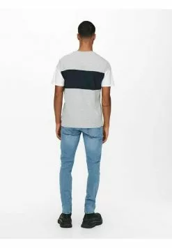 Only & Sons T-shirt Imprimé - Light Grey Melange -Only & Sons Soldes Boutique 13e2a1d4c67546e392fadfa30a646f28