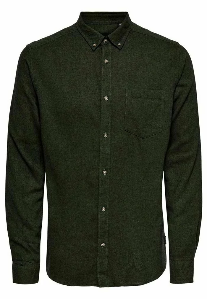 Only & Sons TWILL - Chemise - Olive Night 1 Only & Sons TWILL - Chemise - Olive Night