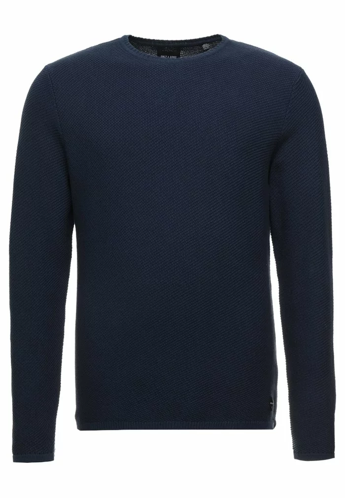 Only & Sons DAN STRUCTURE CREW - Pullover - Dress Blue 5 Only & Sons DAN STRUCTURE CREW - Pullover - Dress Blue – Image 5