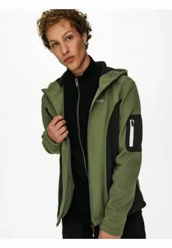 Only & Sons Sweat à Capuche Zippé - Olive Night