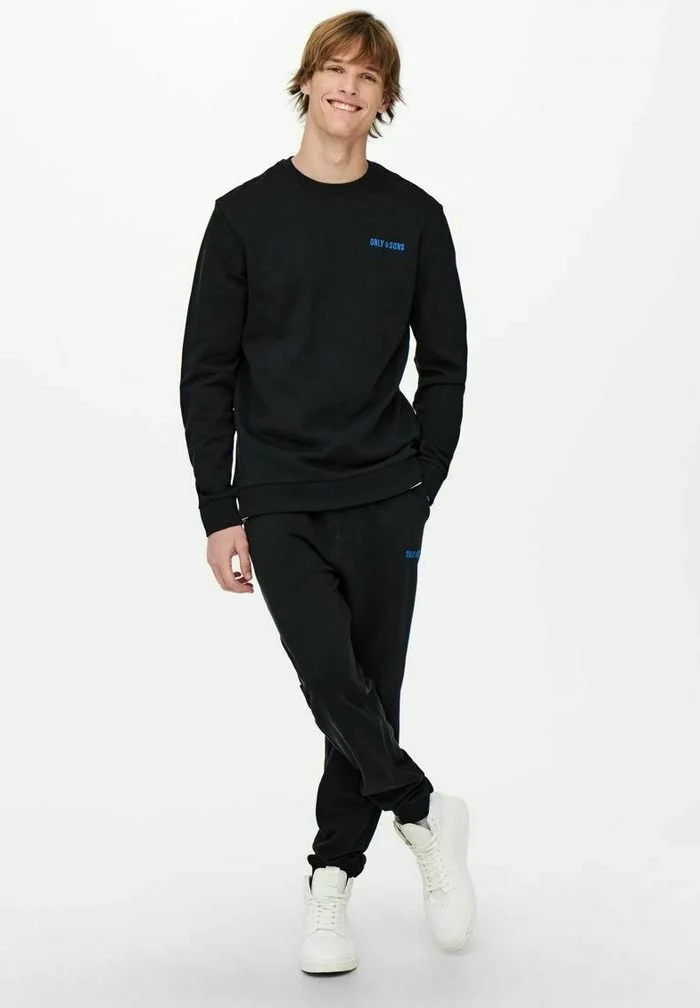Only & Sons Sweatshirt - Dark Navy 5 Only & Sons Sweatshirt - Dark Navy – Image 5