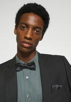 Only & Sons ONSTHOMAS PATTERN BOWTIE SET - Mouchoir De Poche - Black