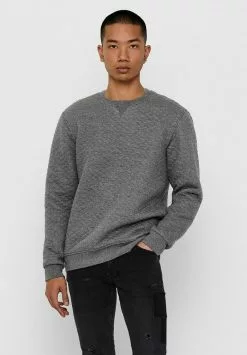 Only & Sons Pullover - Medium Grey Melange