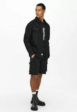 Only & Sons EINFARBIGES CARGO- - Chemise - Black -Only & Sons Soldes Boutique 17ea5c78dfc34dfbb5ba3ff52a5bfec2