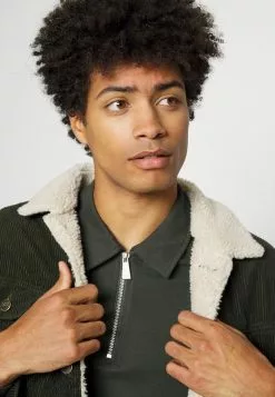 Only & Sons ONSVOLKER LIFE ZIP - Polo - Peat -Only & Sons Soldes Boutique 181a0e7cb3e542bd98d897c100df3ac3