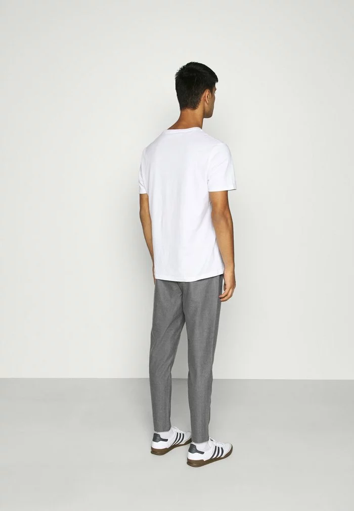 Only & Sons ONSLINUS - Pantalon Classique - Light Grey Melange 3 Only & Sons ONSLINUS - Pantalon Classique - Light Grey Melange – Image 3