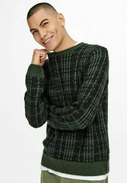 Only & Sons ONSHENRYCREW - Pullover - Peat -Only & Sons Soldes Boutique 18b13c99e64548fb82bc3e7331943bab