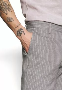 Only & Sons ONSMARK PANT STRIPE - Pantalon Classique - Light Grey Melange -Only & Sons Soldes Boutique 18ec621c331a4131bc6f2fc794840468