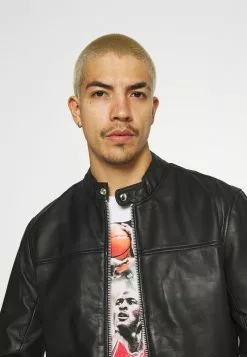 Only & Sons ONSDEAN JACKET - Veste En Cuir - Black -Only & Sons Soldes Boutique 1c44574a08c44098bbe9cc7c51bacbcc