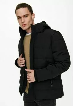 Only & Sons Veste D'hiver - Black -Only & Sons Soldes Boutique 1c4c3a7de0484288b2a628b3815a8d98