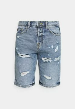 Only & Sons ONSAVI LIFE LOOSE DAMAGE - Short - Blue Denim -Only & Sons Soldes Boutique 1eea39917b374338ad1a77012fe344af
