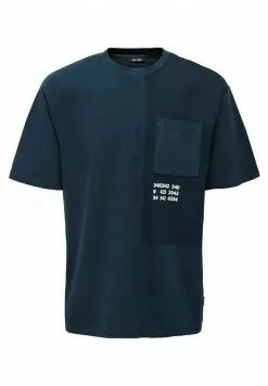 Only & Sons T-shirt Imprimé - Dress Blues -Only & Sons Soldes Boutique 1eefb30cea8546898baf5ef04aa81bd2