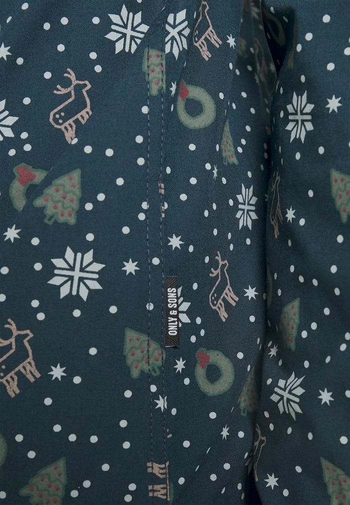 Only & Sons ONSXMAS MADO - Chemise - Dress Blues 6 Only & Sons ONSXMAS MADO - Chemise - Dress Blues – Image 6