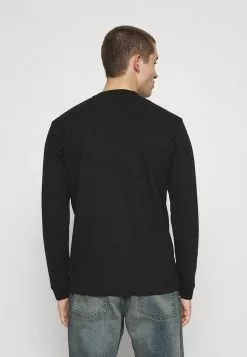 Only & Sons ONSVILMOS LIFE REG MOCK NECK TEE - T-shirt à Manches Longues - Black -Only & Sons Soldes Boutique 21e4716807a746639f86f8d4803475e1