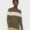 Only & Sons ONSDON CREW NECK STRIPE - Pullover - Olive Night