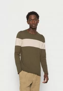 Only & Sons ONSDON CREW NECK STRIPE - Pullover - Olive Night