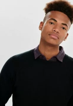 Only & Sons ONSMIKKEL CREW - Pullover - Black -Only & Sons Soldes Boutique 23fd08022c344d4dbdc2954070daec2b