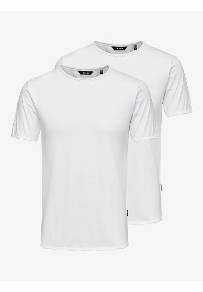 Only & Sons 2 PACK - T-shirt Basique - White 5 Only & Sons 2 PACK - T-shirt Basique - White – Image 5