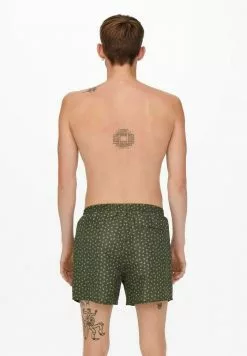 Only & Sons Short De Bain - Olive Night -Only & Sons Soldes Boutique 26b5e4f171214899a99683fd48f04f0f