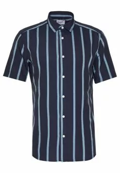 Only & Sons ONSTRAVIS LIFE STRIPED - Chemise - Dark Navy -Only & Sons Soldes Boutique 290f9ce538c14b82bbf45807a4ed75f2