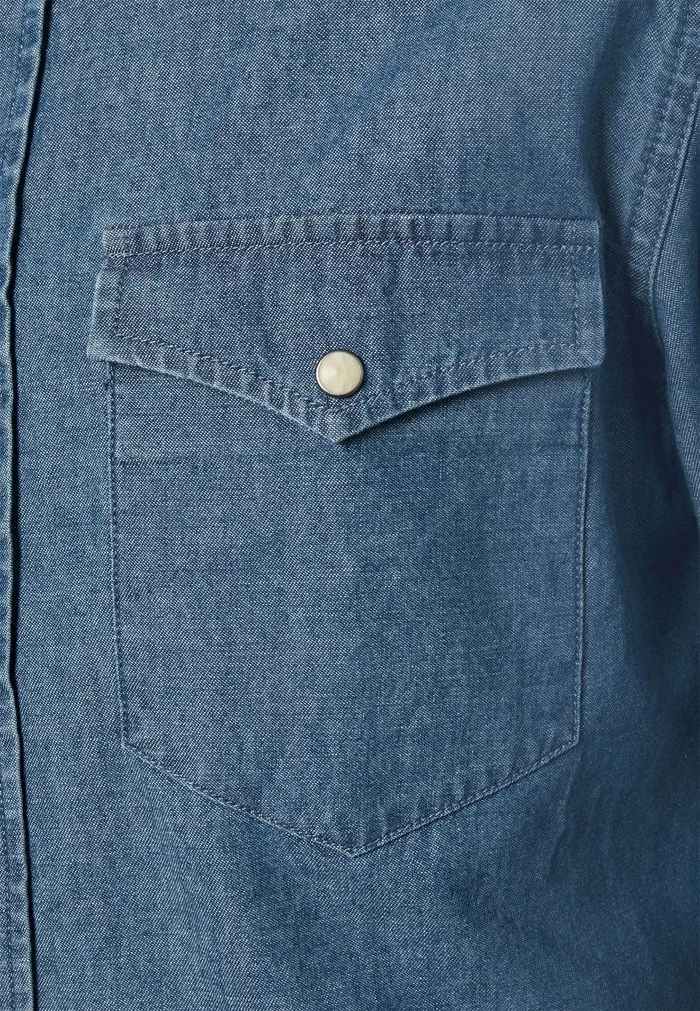 Only & Sons ONSSILAS LIFE CHAMBRAY - Chemise - Dark Blue Denim 5 Only & Sons ONSSILAS LIFE CHAMBRAY - Chemise - Dark Blue Denim – Image 5