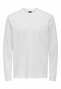 Only & Sons T-shirt à Manches Longues - Bright White -Only & Sons Soldes Boutique 2b792350597048daa0256594917cc779