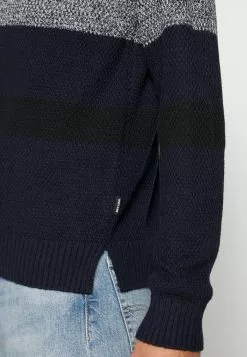 Only & Sons ONSHARM STRIPE BLOCK CREW - Pullover - Dark Navy -Only & Sons Soldes Boutique 2bb69e3fbafd401e9d1521ccf328ada8